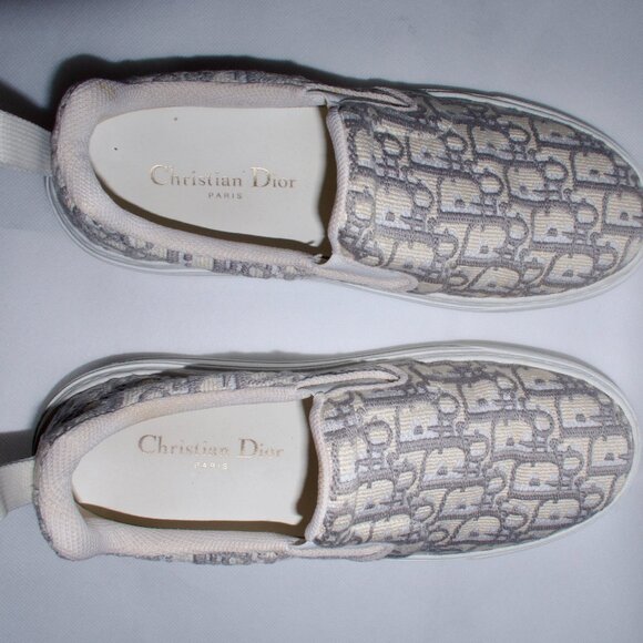 DIOR Solar Slip-On Sneaker 'Dior Oblique - Grey Stone' (IT/EU 39, US 9) - Picture 8 of 16